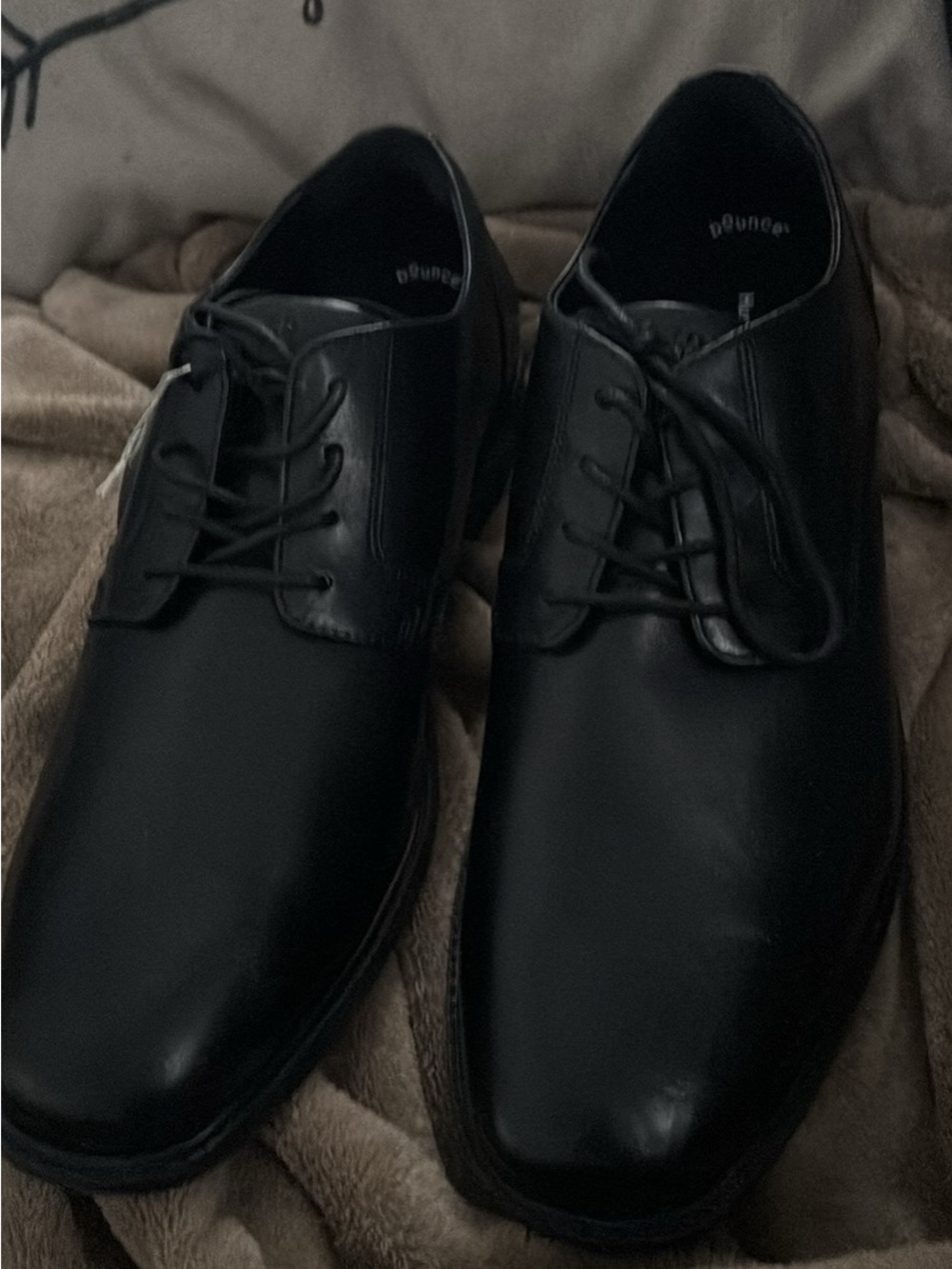Hush Puppies Black Men's Lace-Up Derby Shoes